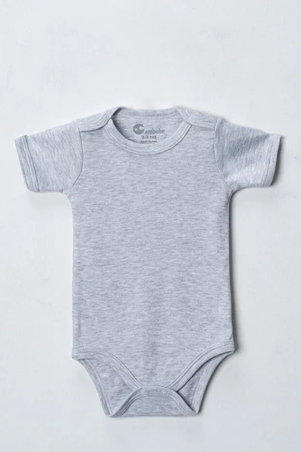 Детское боди с коротким рукавом комплект 3 шт Cembebe, Gray — фото 2