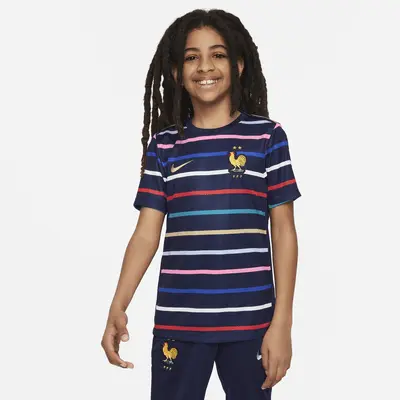 

Топ Nike FFF Academy Pro Home, цвет Blackened Blue/Club Gold