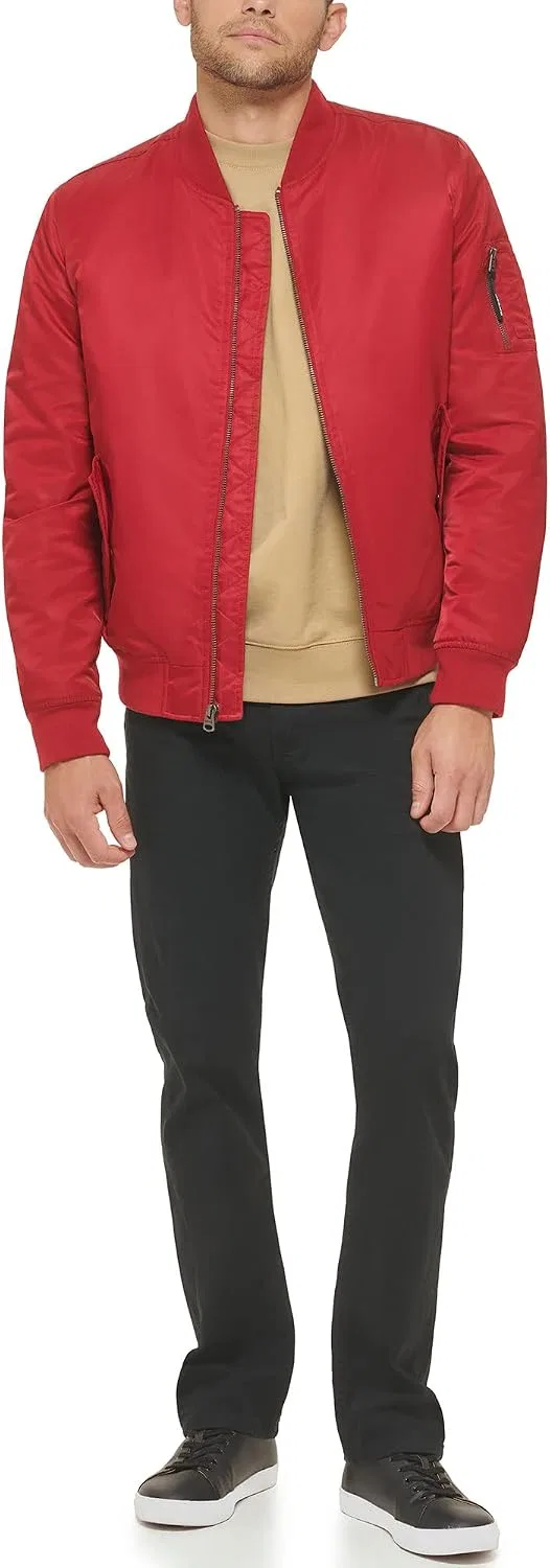 Мужская куртка-бомбер с длинным рукавом Levi's, Red Ma-1 Filled — фото 2