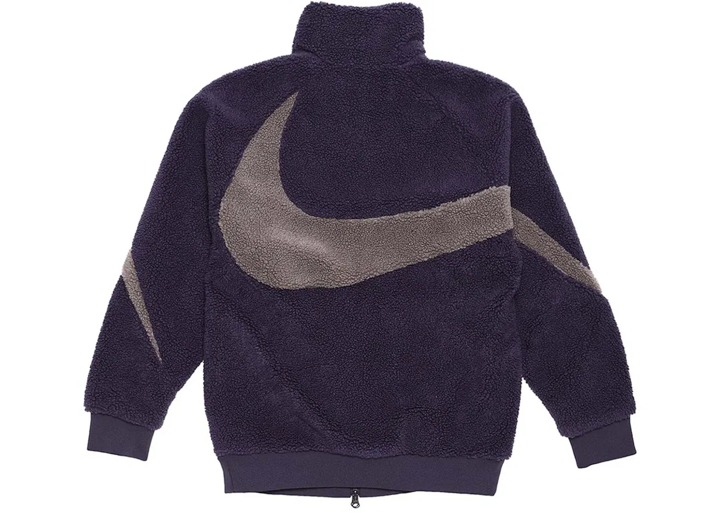 Мужская куртка с принтом Big Swoosh Reversible Boa Jacket (Asia Sizing) Nike, Cave Purple — фото 2