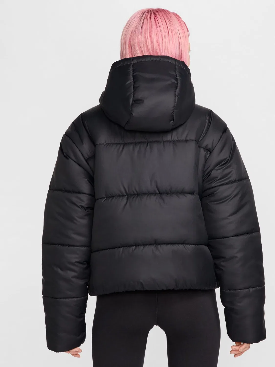 Куртка пуховик Nike Sportswear Classic Puffer Therma-FIT, черный — фото 2