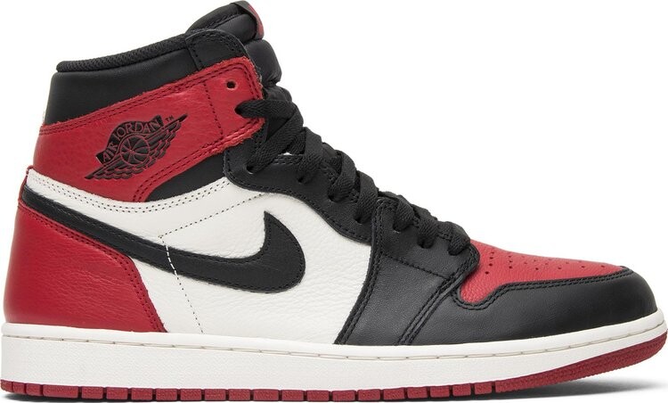 

Кроссовки Air Jordan 1 Retro High OG Bred Toe, красный