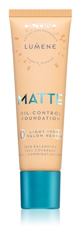 

Тональный крем - флюид для жирной и комбинированной кожи Lumene Nordic Makeup Matte, оттенок 0 Light Ivory 30 мл