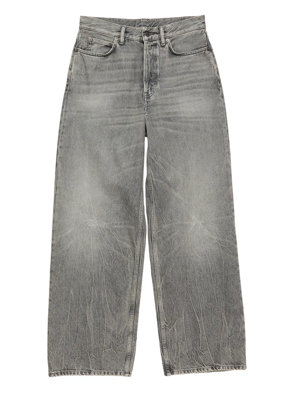 Джинсы с логотипом 1981 на ванне Acne Studios, серый