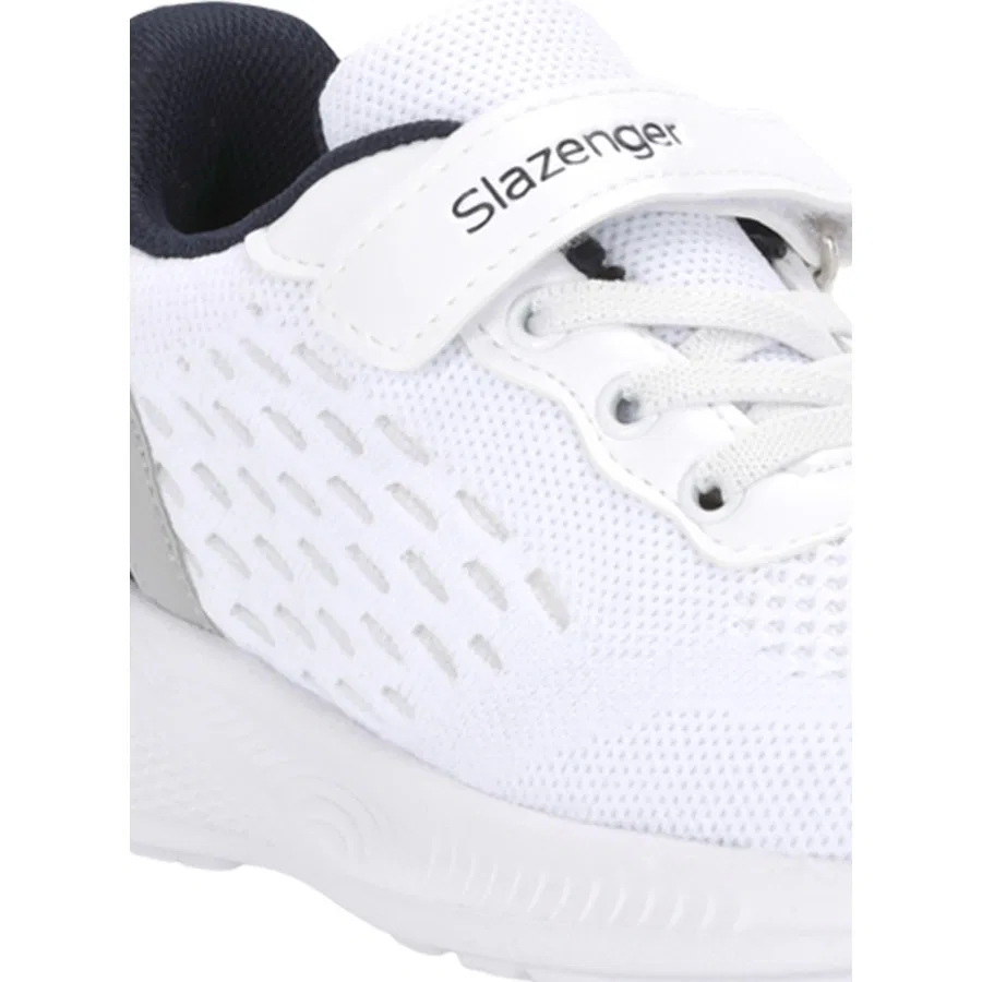 Детские спортивные кроссовки на липучках Flarex Slazenger, Серо-белый — фото 4