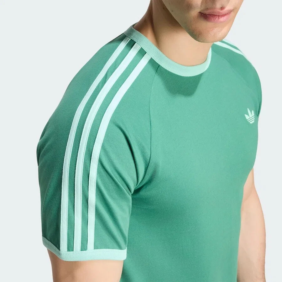 Футболка ADIDAS ORIGINALS зеленого и мятного цвета — фото 3