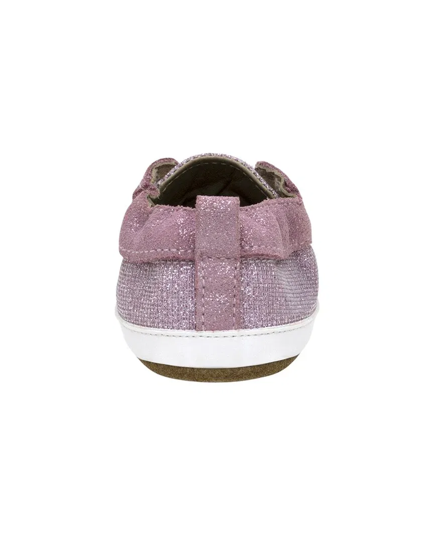 Robeez Stylish Staci Leather Soft Sole, розовый — фото 3