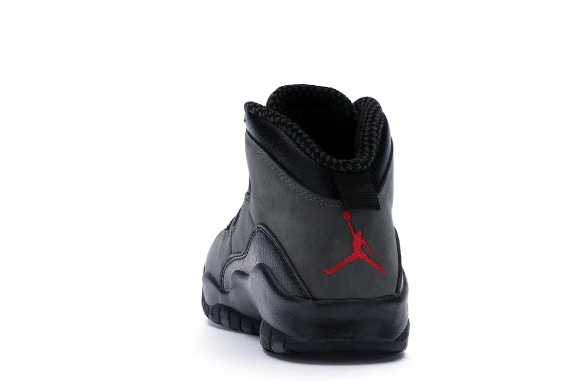 Детские кроссовки Lifestyle с премиальным верхом Jordan 10 Retro, Dark Shadow/True Red-Black — фото 4