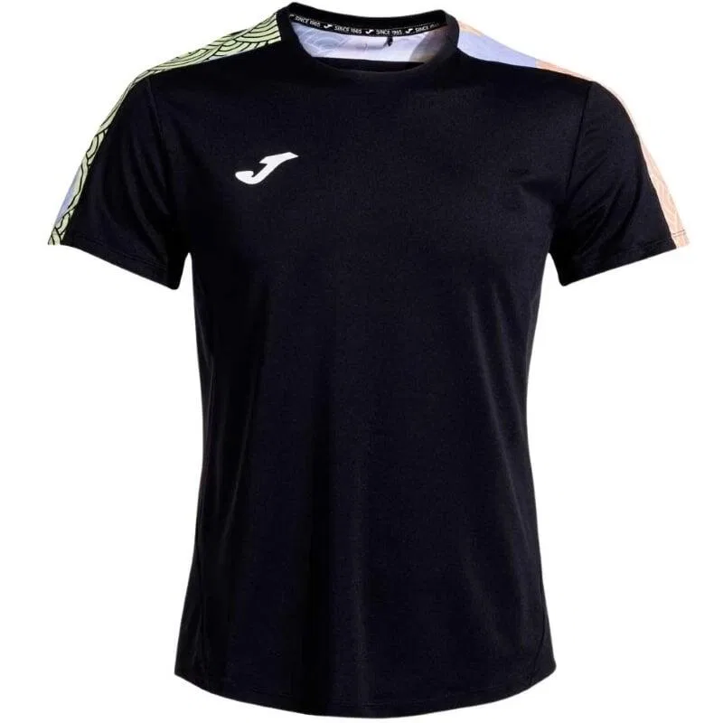 Детская хлопковая футболка Joma INICIAL, Schwarz