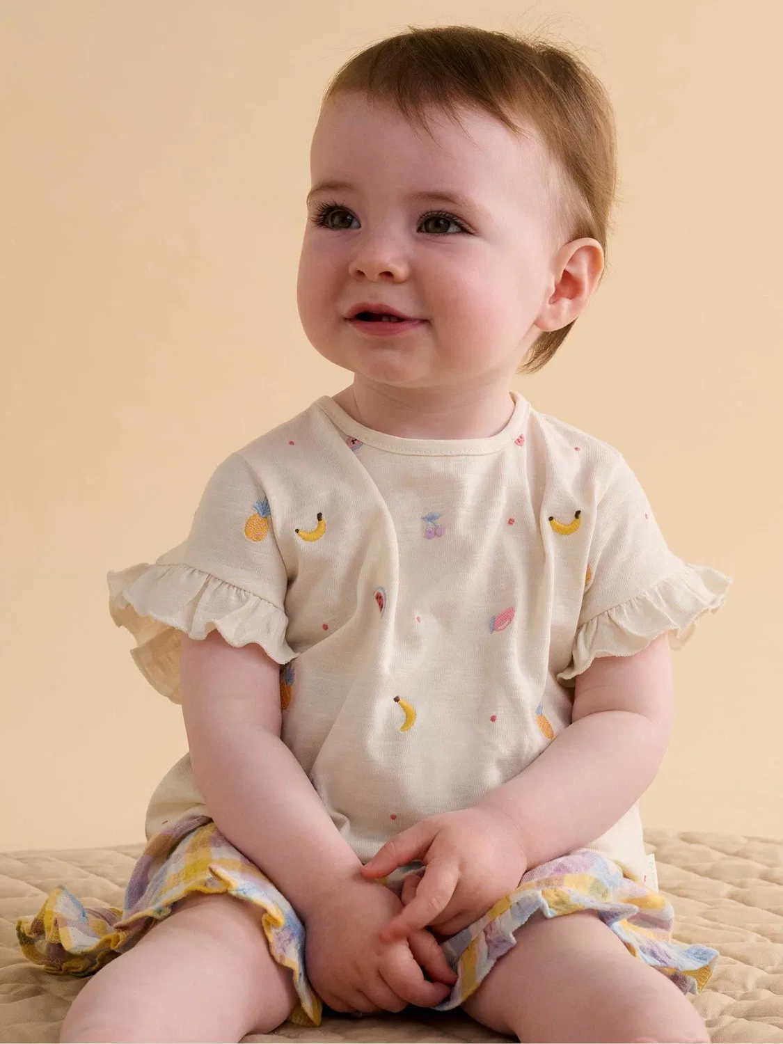 Комплект футболка и шорты Purebaby, розовый