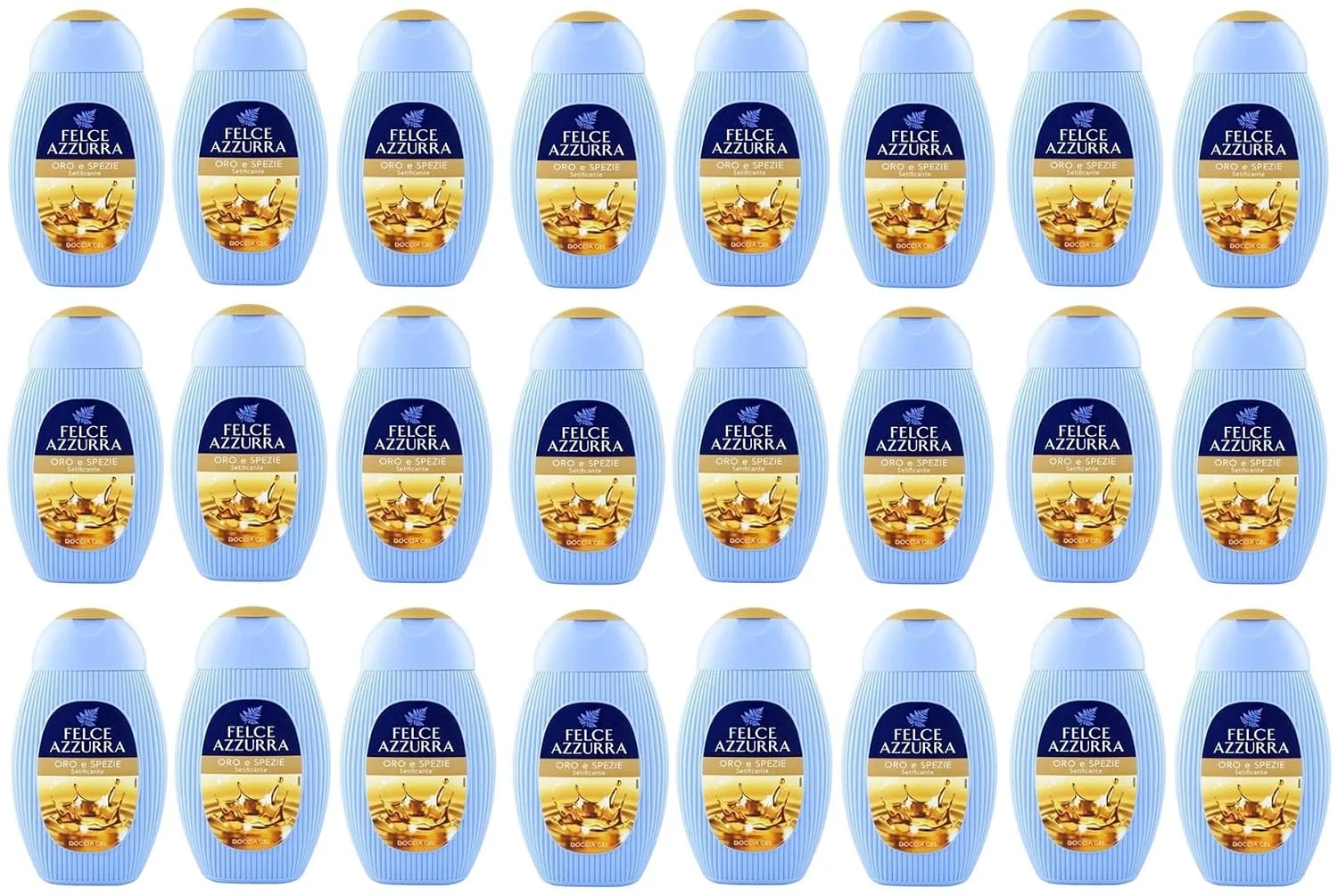 Гель для душа Gold, Felce Azzurra, набор 24 шт, 250 мл