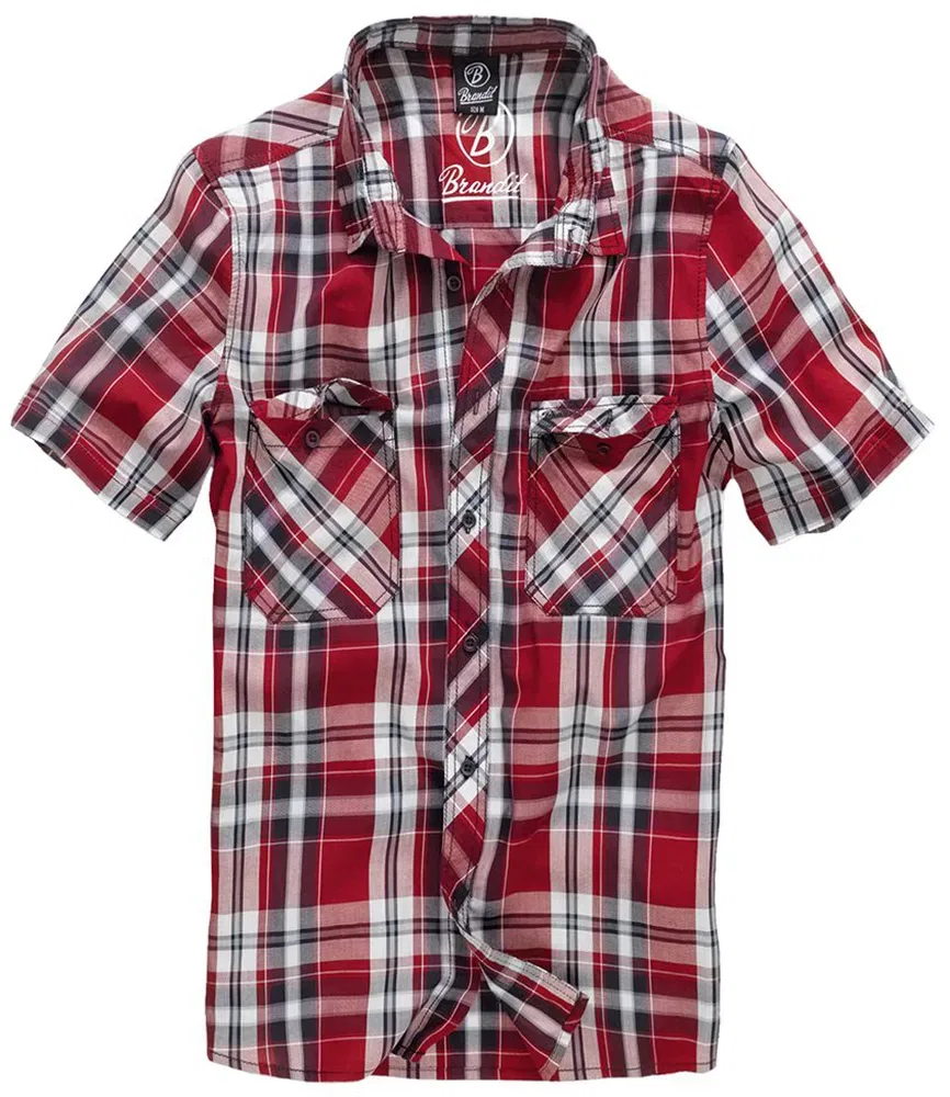 Мужская рубашка с коротким рукавом Roadstar Shirt Brandit, Red