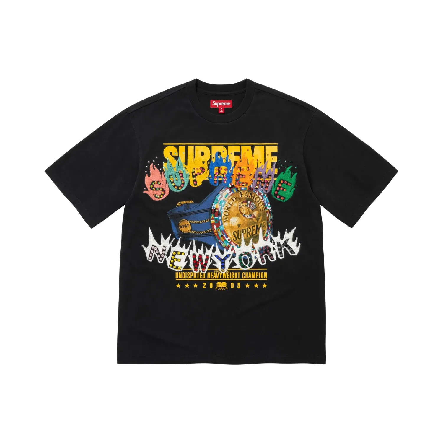 Топ с коротким рукавом Undisputed Supreme, Black
