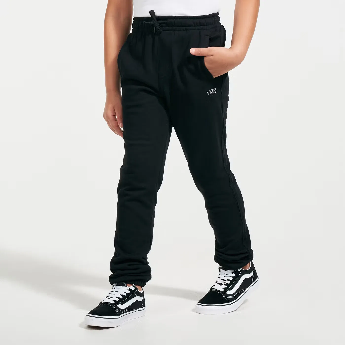 Штаны из флиса с эластичным поясом, Vans, черный