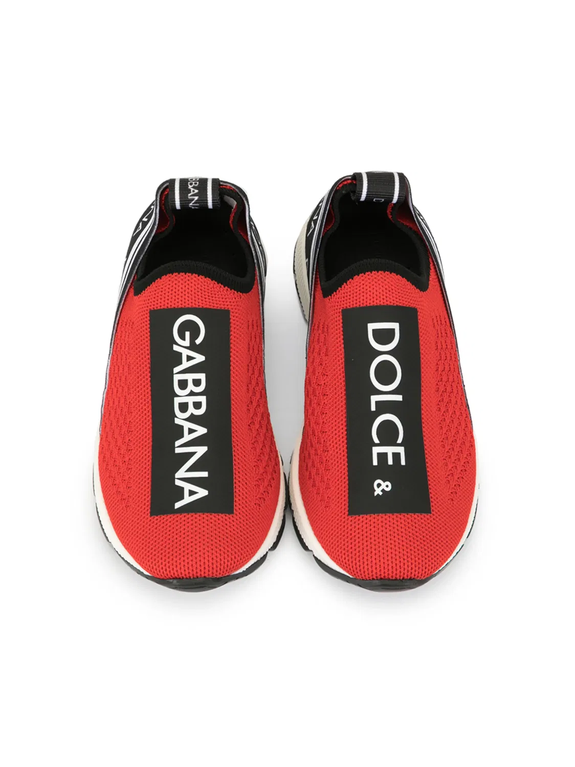 Кроссовки Слип-Он с Логотипом Dolce & Gabbana, красный — фото 3