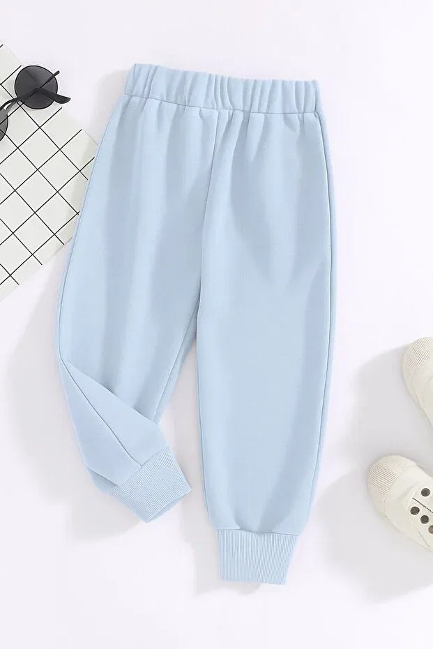 Детские спортивные штаны для девочек с эластичным манжетом Benroma, Babe Blue