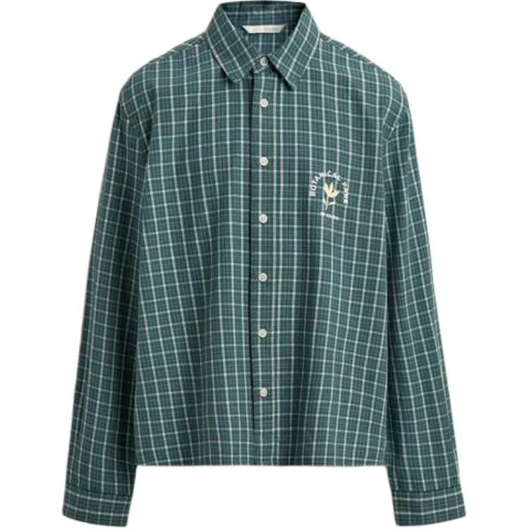 Мужская рубашка с длинным рукавом ZARA, Green