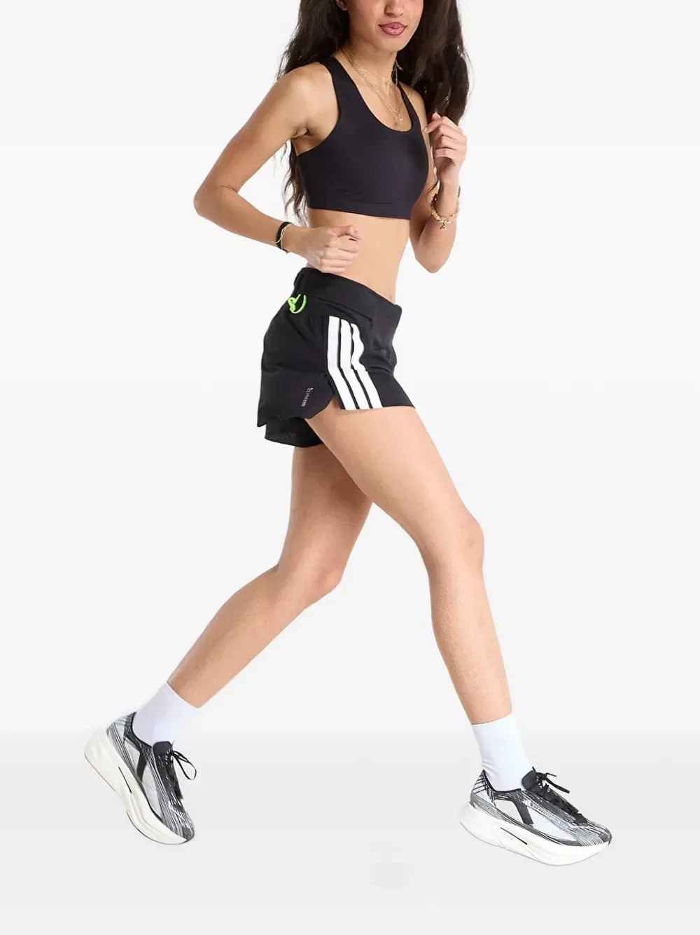 Спортивные шорты Climacool с лампасами Adidas, черный — фото 2