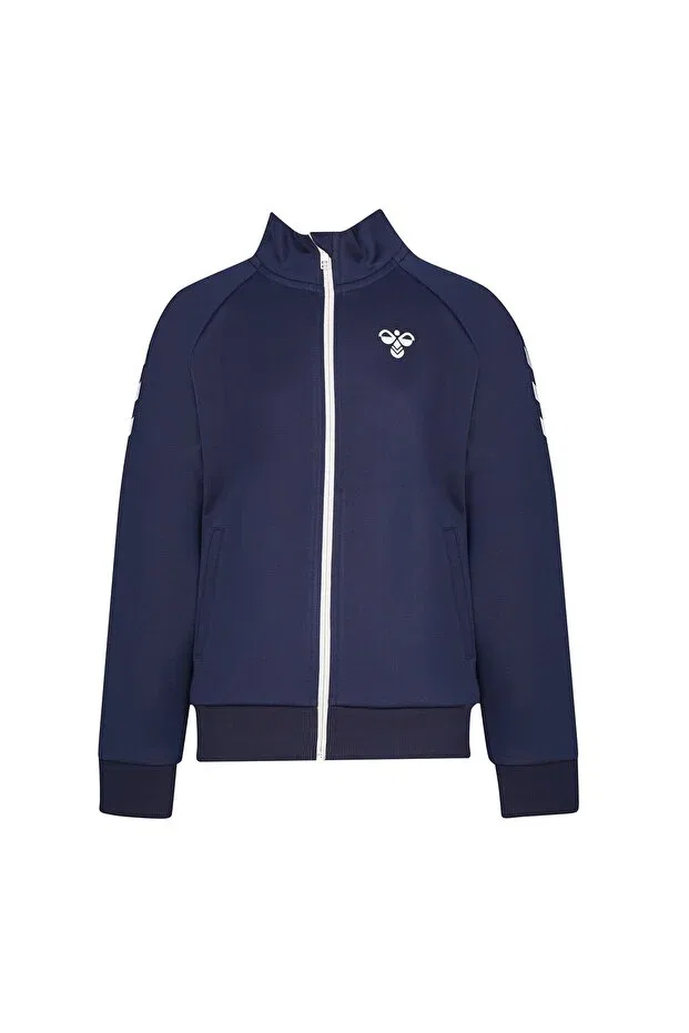 Детское худи на молнии для мальчиков хлопковое Hummel, Navy Blue — фото 2