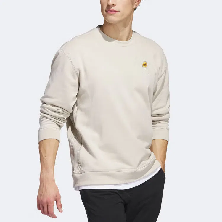 Свитшот с принтом Adicross x Burning Cart Layer Crew Golf Adidas, бежевый — фото 4