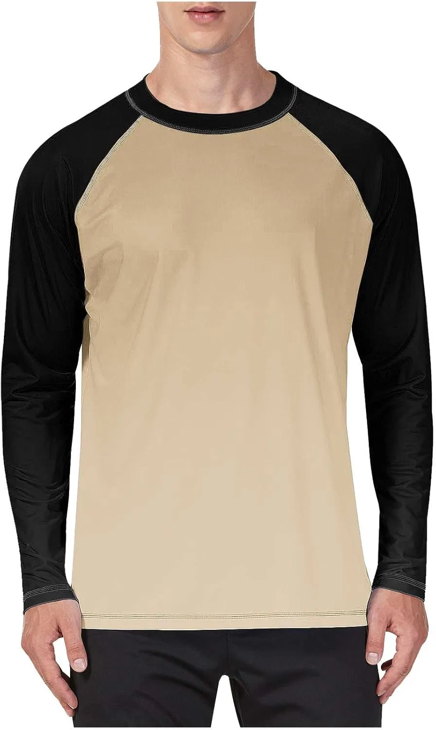 Мужская футболка с длинным рукавом реглан, Beige