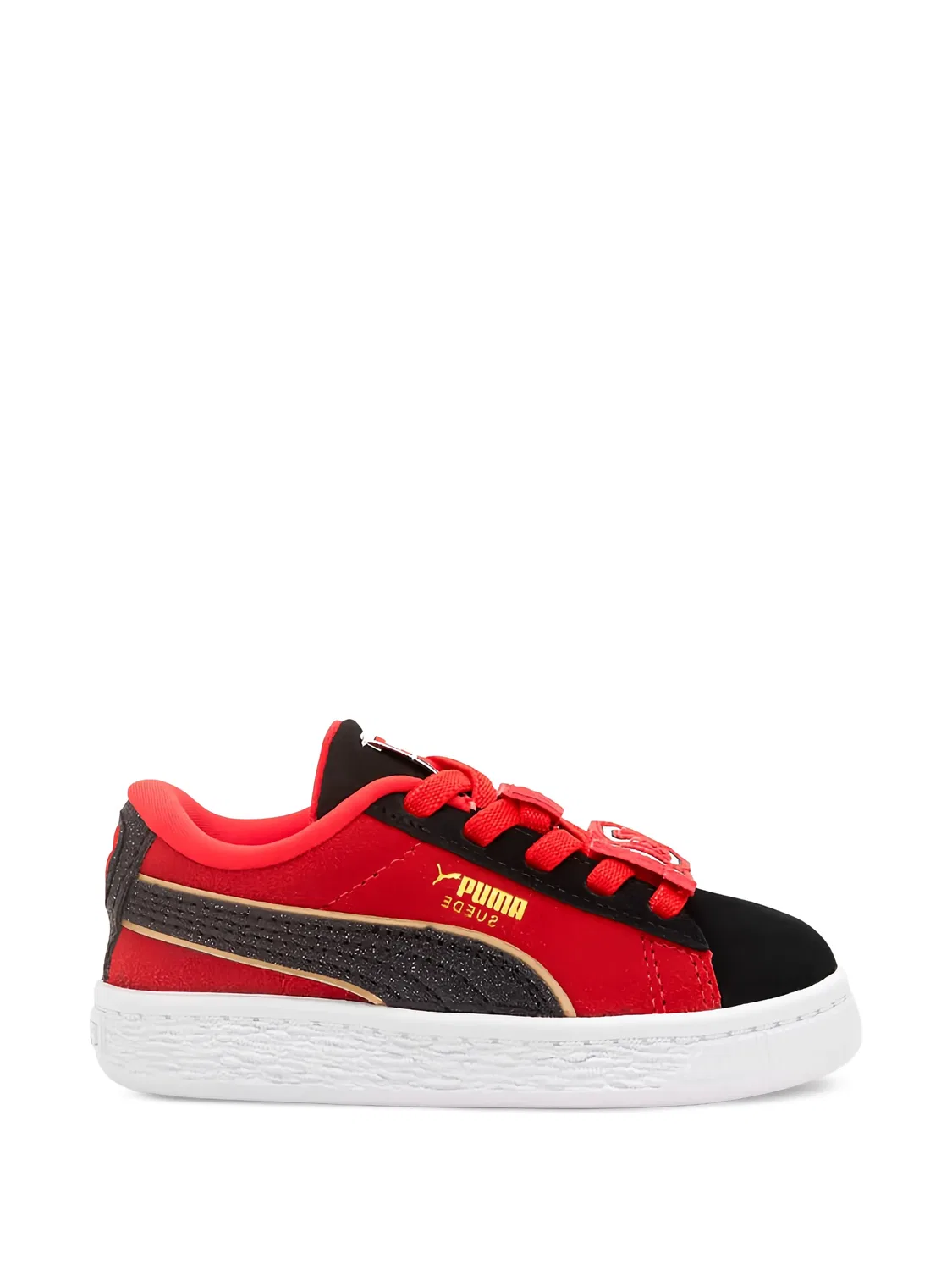 Замшевые кеды Suede красного цвета PUMA, красный — фото 2