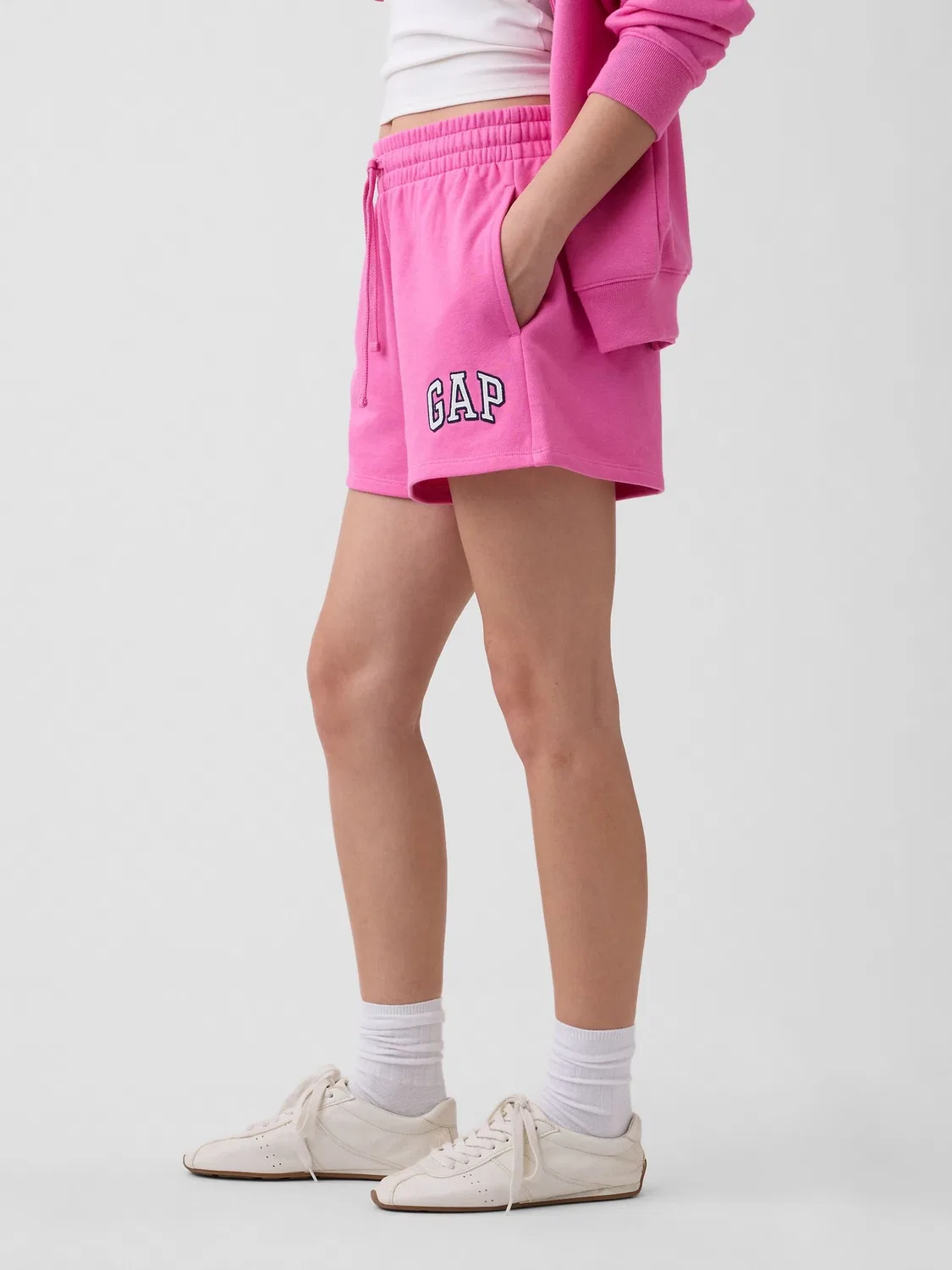 Шорты, мягкий флис Gap, Soft Pink — фото 3
