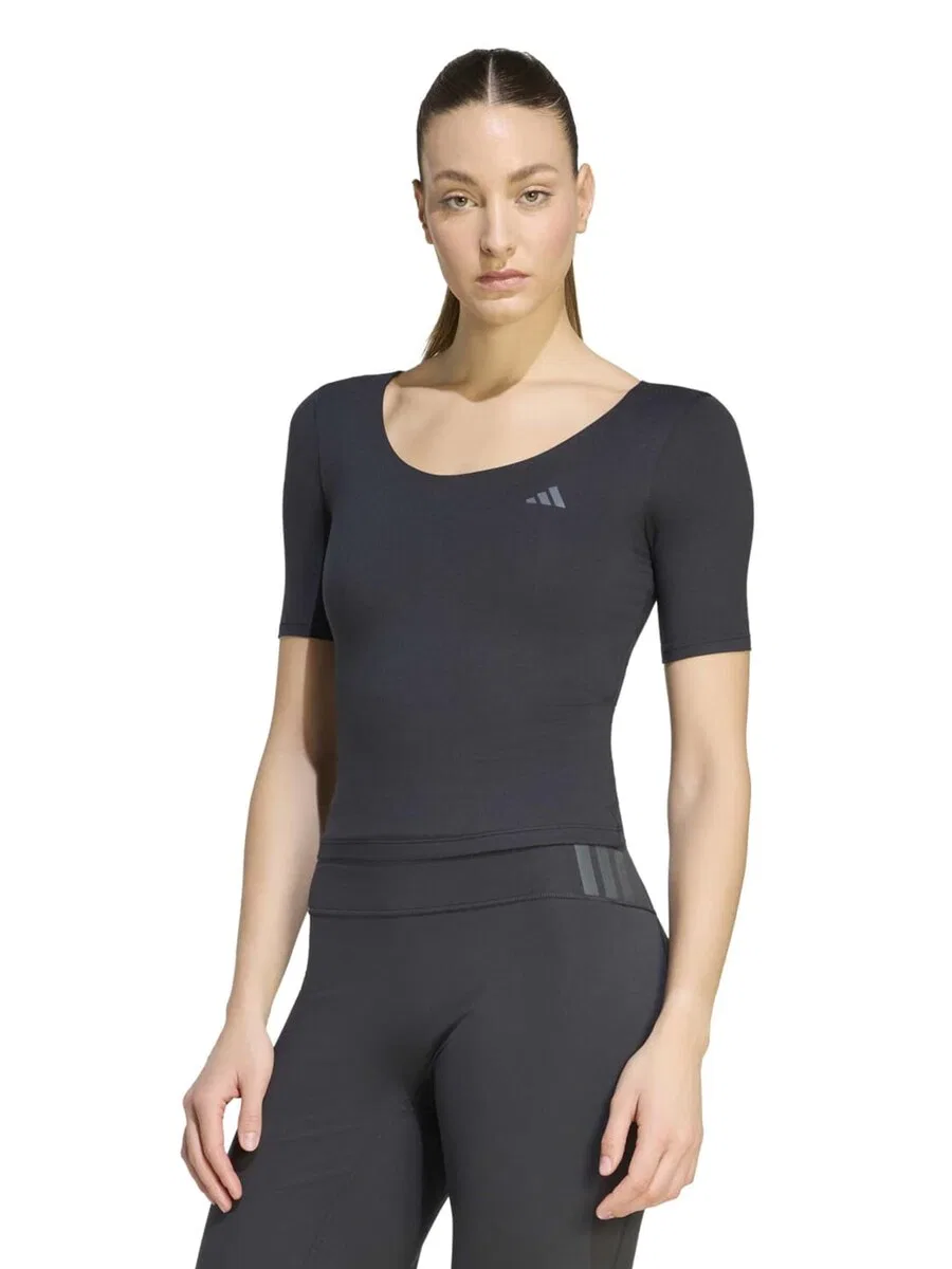 Спортивная футболка ADIDAS PERFORMANCE Performance Shirt 'ALL ME ESS' черного цвета — фото 2