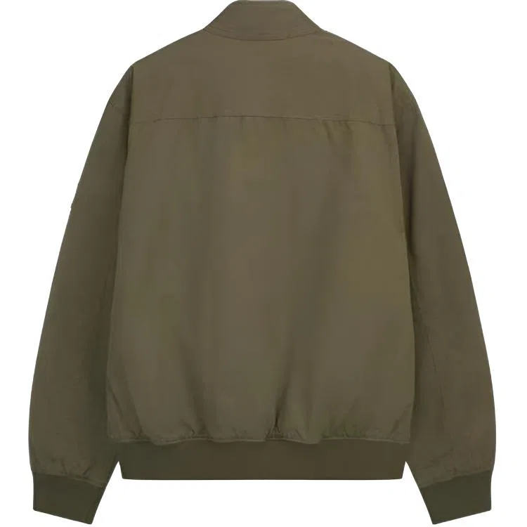Мужская джинсовая куртка с воротником-стойкой Calvin Klein, Army Green — фото 3