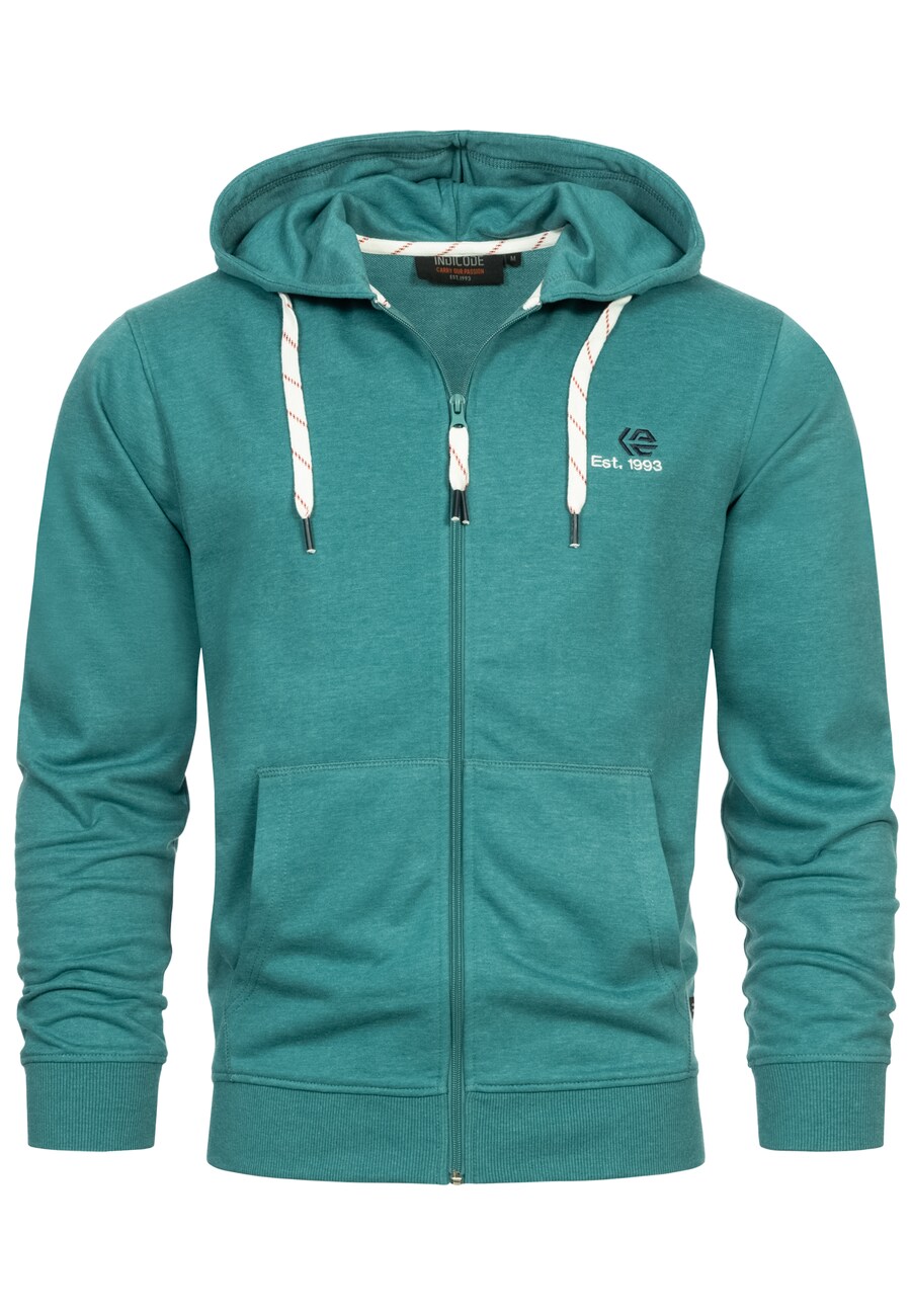 

Толстовка с капюшоном на молнии INDICODE JEANS Zip-Up Hoodie Howard, синий