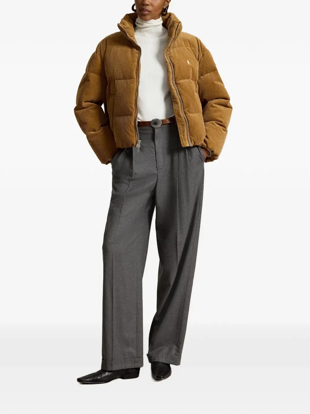 Стеганая вельветовая куртка Polo Ralph Lauren, коричневый — фото 2