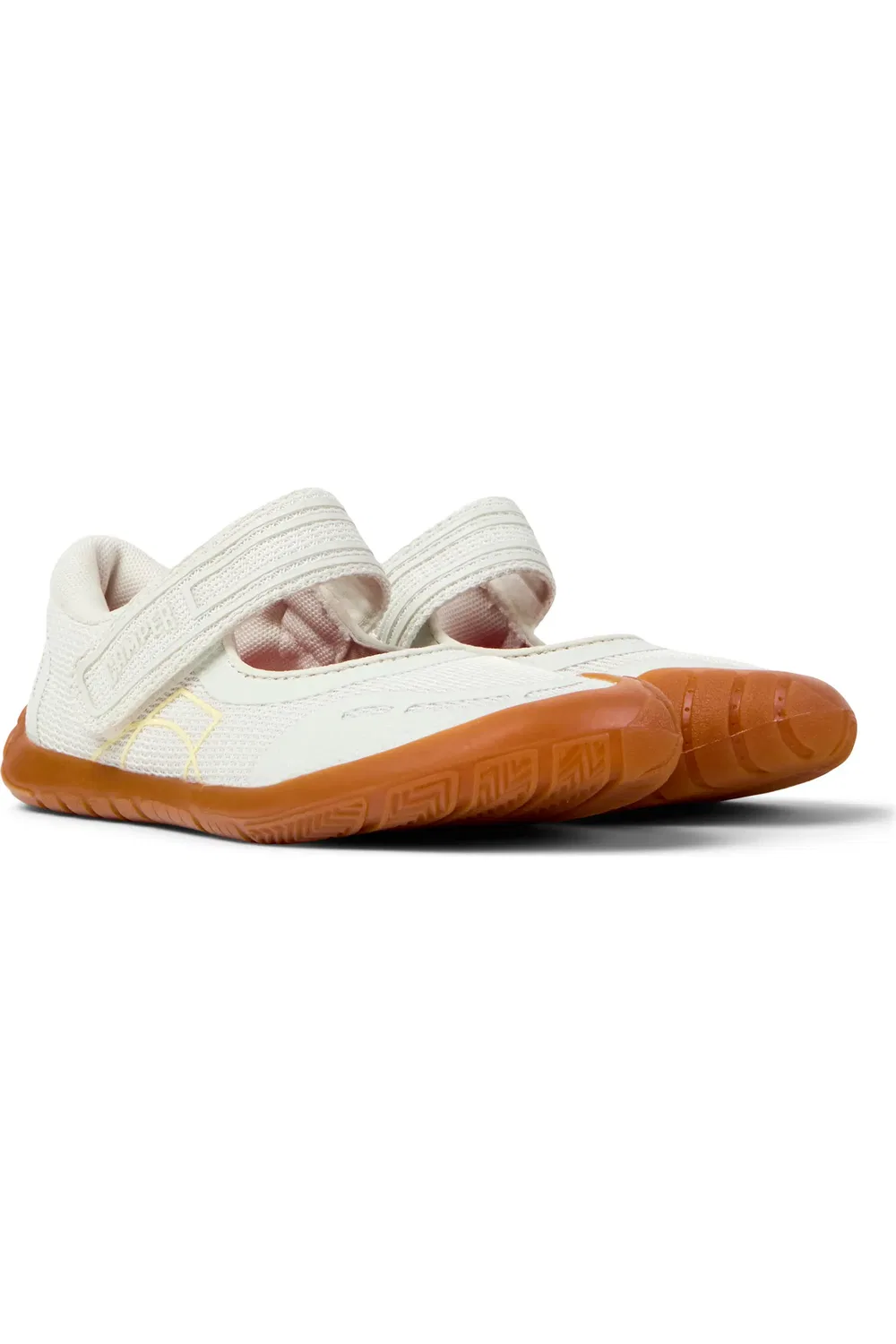 Кеды детские Camper Peu Path Mary Jane, на липучке, White Natural