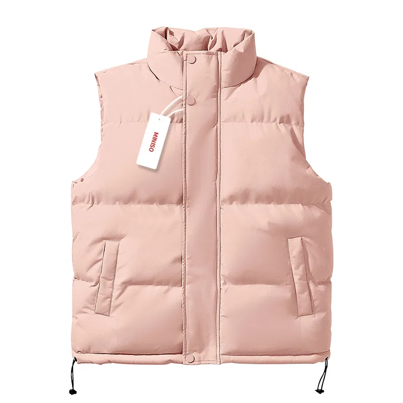 Детский жилет с воротником-стойкой MINISO, Pink