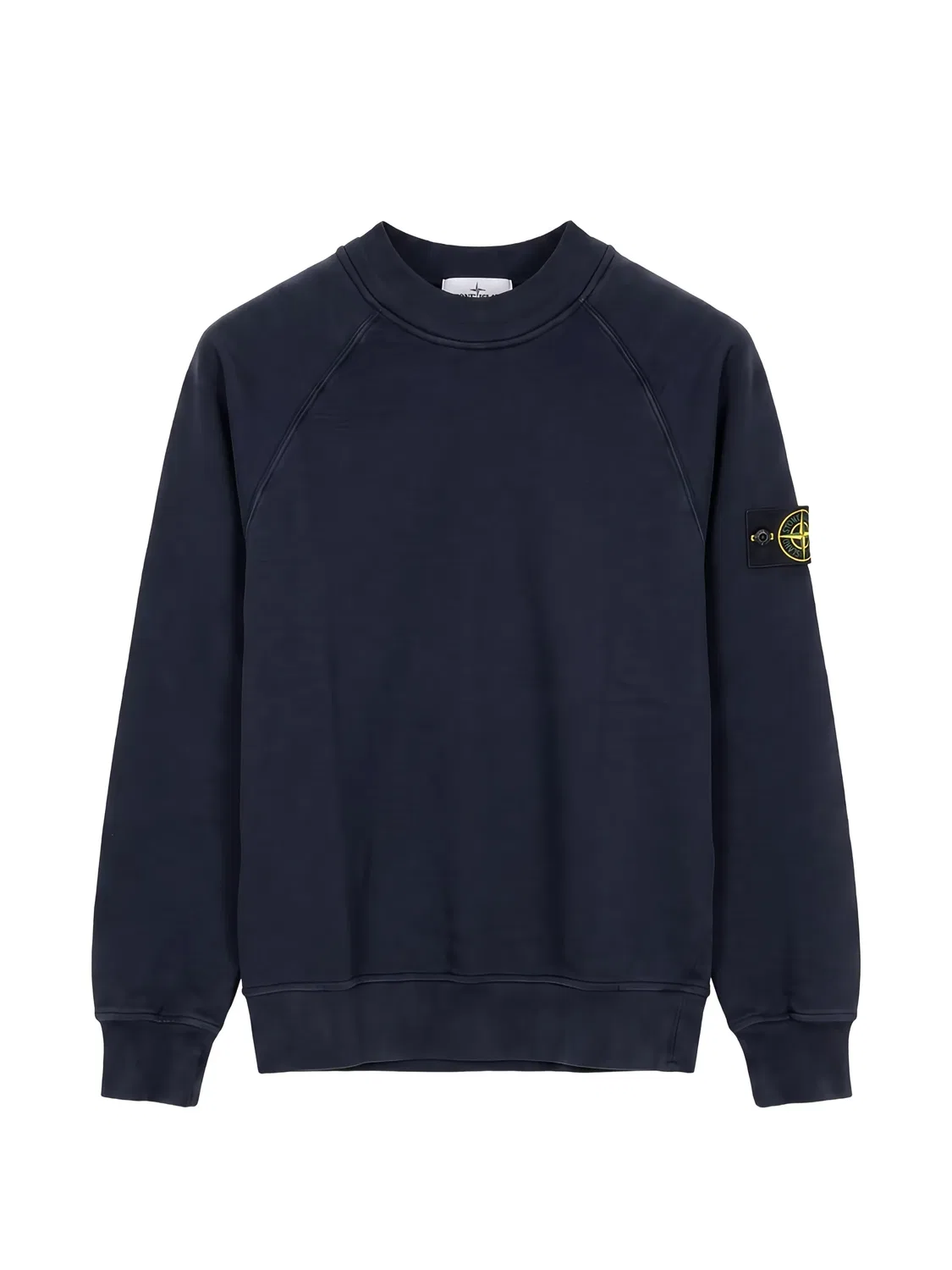 Stone Island Свитшот с нашивкой-логотипом синий