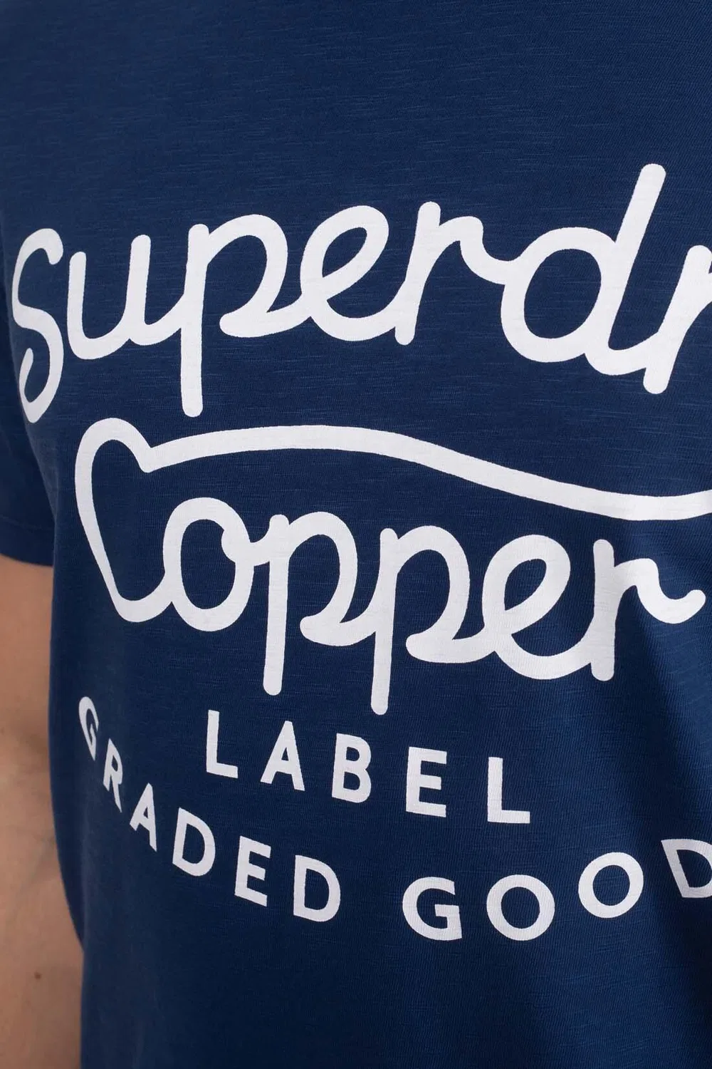 Мужская футболка с логотипом Superdry, Blau — фото 4