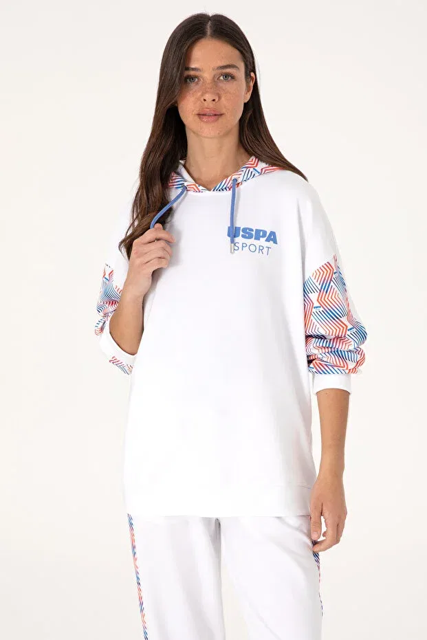Женские свитшот с капюшоном U.S. Polo Assn., White
