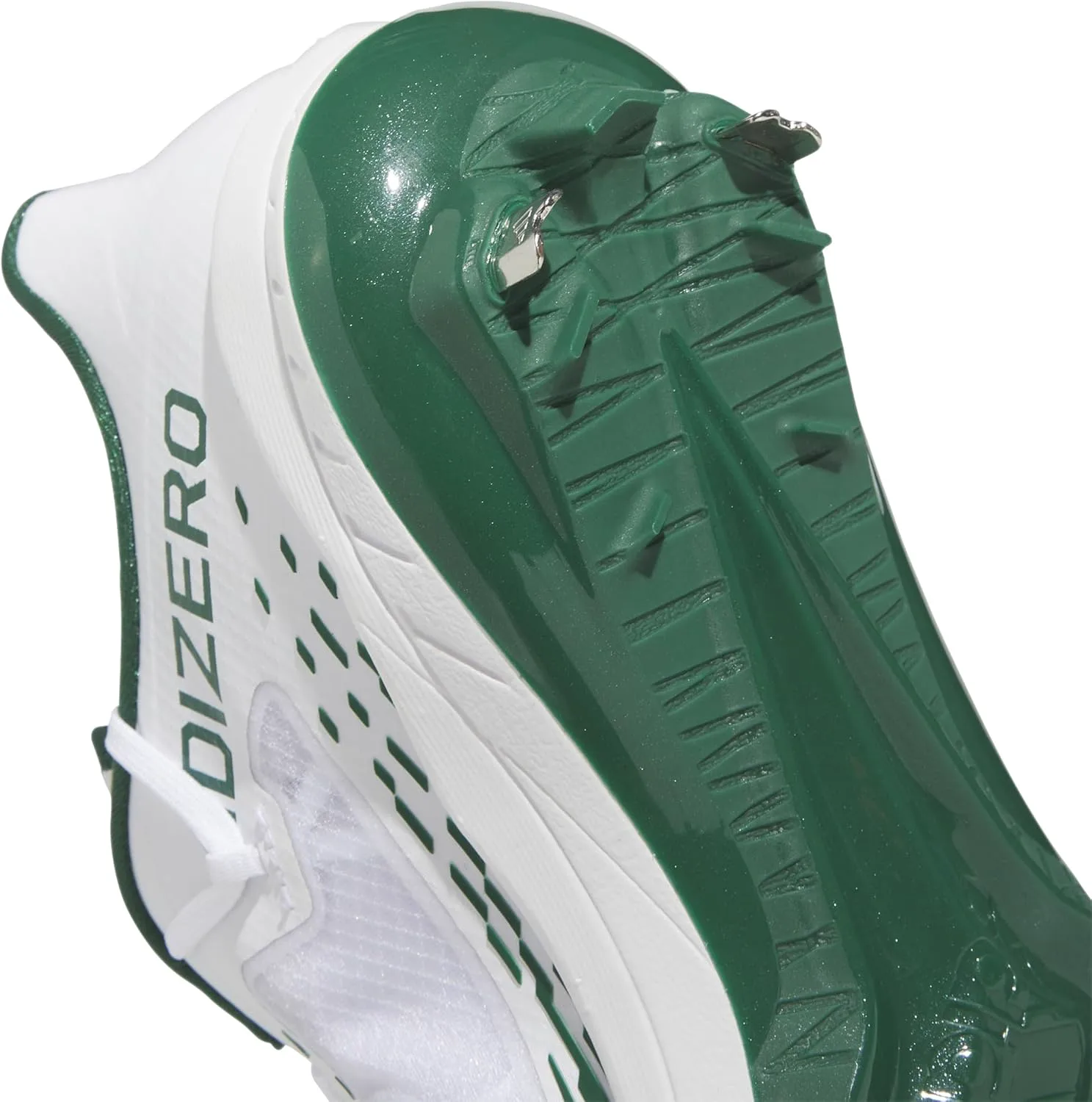 Мужские кроссовки Adidas Adizero Afterburner 9, белый/темно-зеленый — фото 3