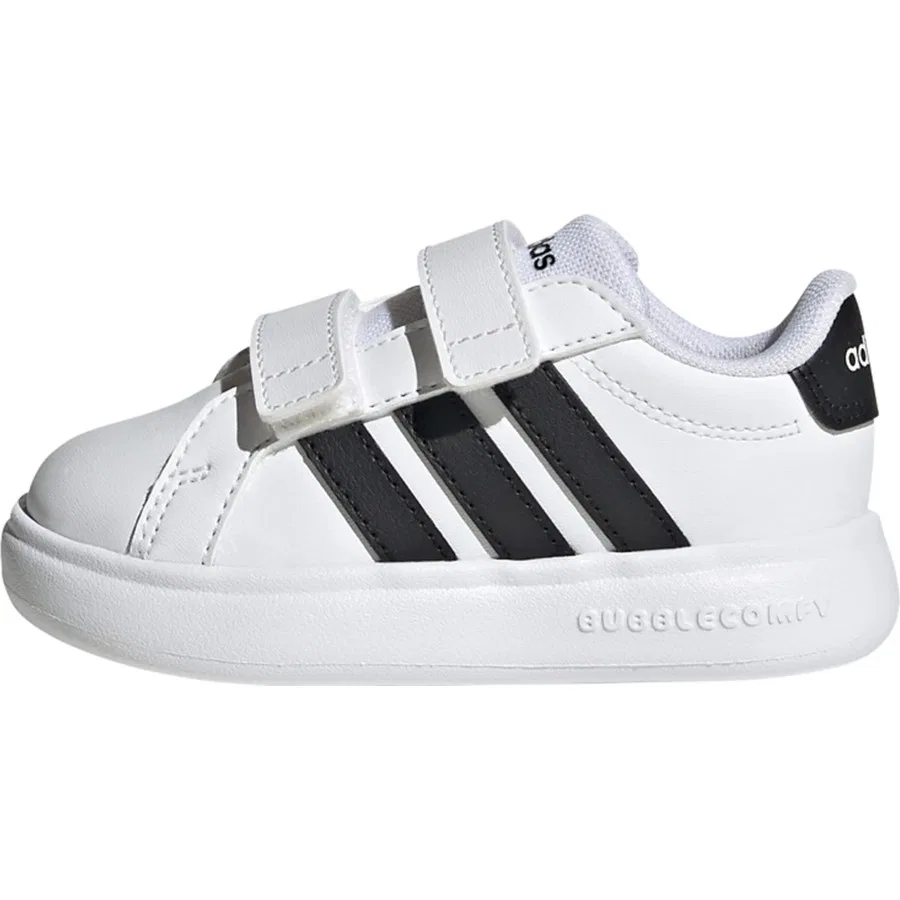 Кроссовки детские с пузырчатой подошвой Grand Court 3.0 Bubble adidas, Белый — фото 2