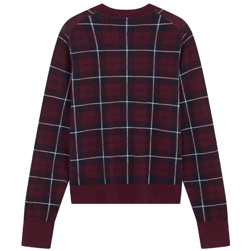 Женский кардиган с принтом Red Plaid 0KX Tommy Hilfiger, Red Plaid 0KX — фото 3