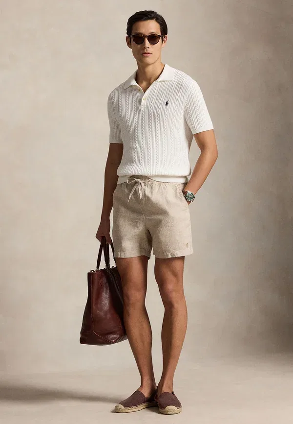 Шорты из льна 6 шт Polo Ralph Lauren, белый/бежевый — фото 2