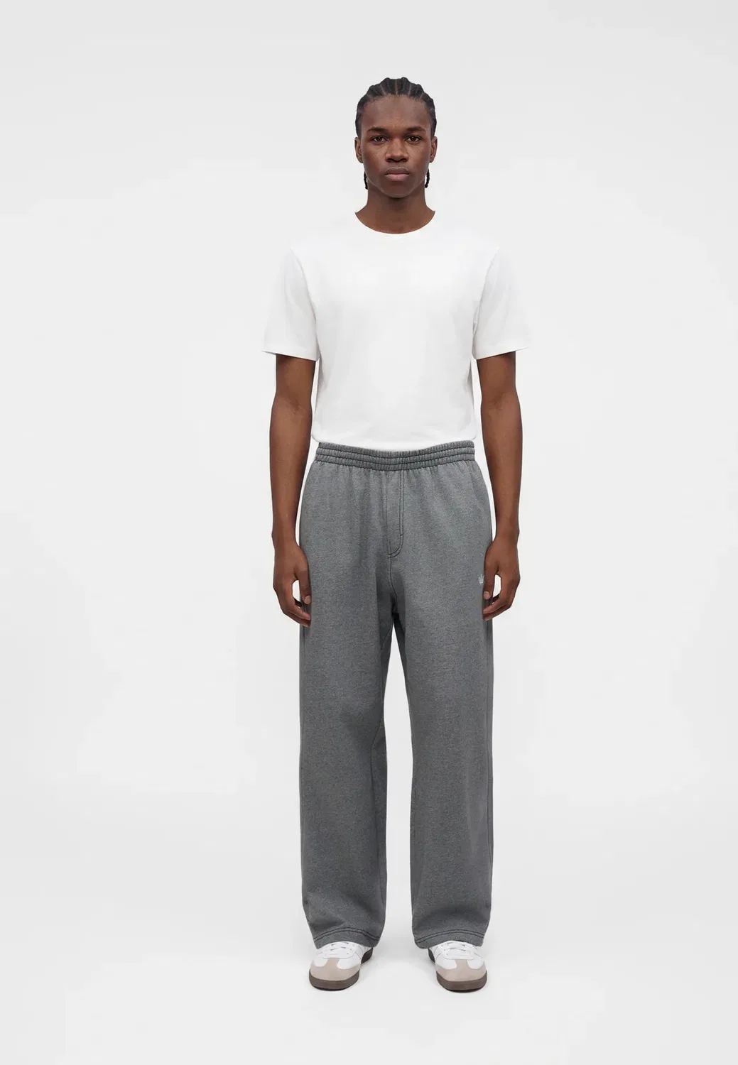 Открытые спортивные штаны Adidas Originals, Grey Melange