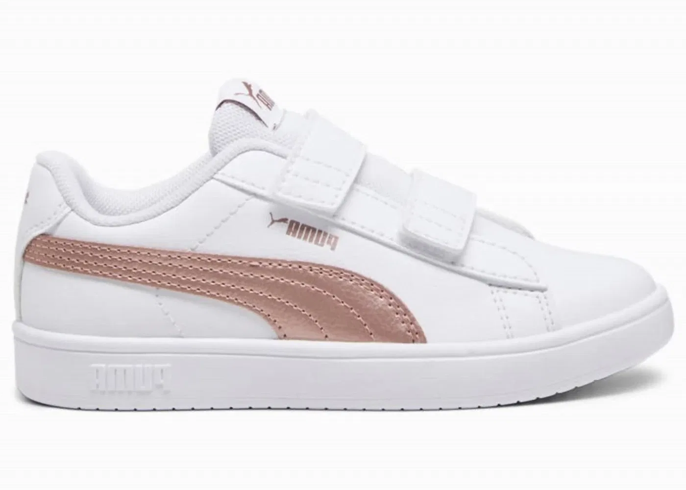 Детские кроссовки классические Puma Rickie Classic V, цвет White/Metallic Copper