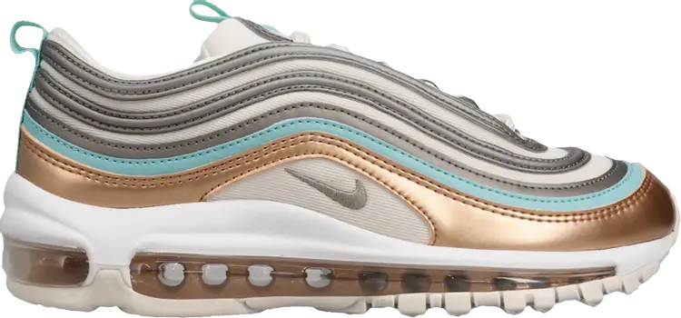 

Кроссовки Nike Wmns Air Max 97 SE 'Metallic Pewter', кремовый, Бежевый, Кроссовки Nike Wmns Air Max 97 SE 'Metallic Pewter', кремовый