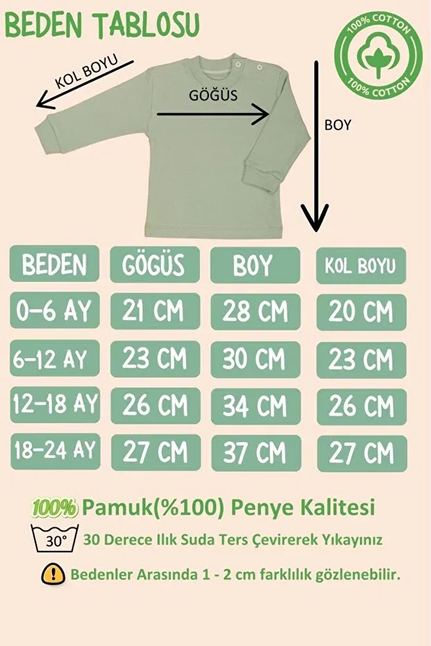 Детское боди-комбинезон с длинным рукавом, набор 5 шт, Generic Brands, Khaki — фото 2