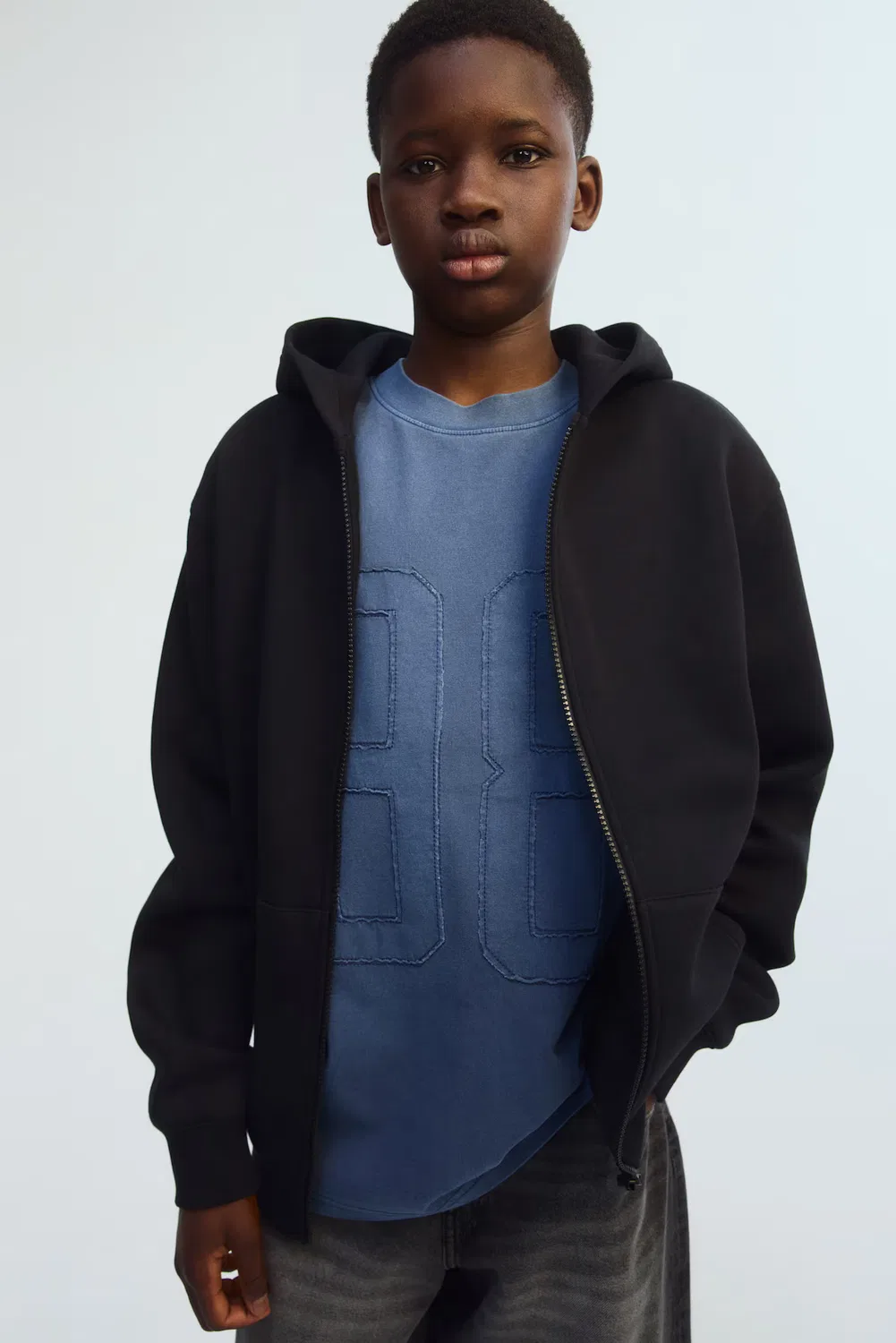 Куртка-Худи с начесом внутри H&M, Schwarz