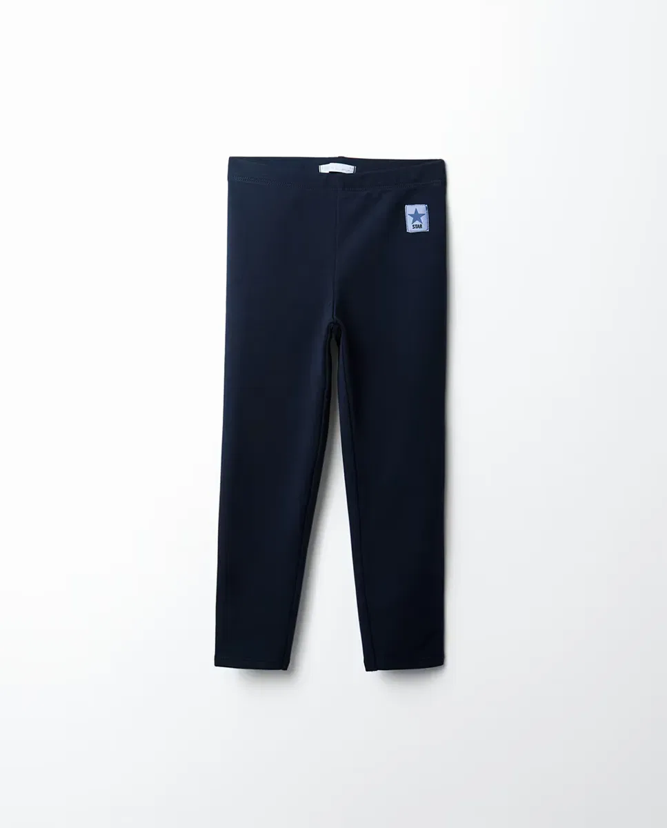 Детские штаны для девочек из флиса Basic Puño Sfera, Azul Marino