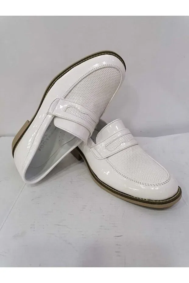 Детские туфли для мальчиков ортопедические Özgür Kids, White — фото 4