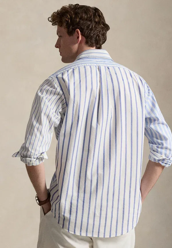 Рубашка из хлопка Classic fit oxford fun shirt Polo Ralph Lauren, синий — фото 3
