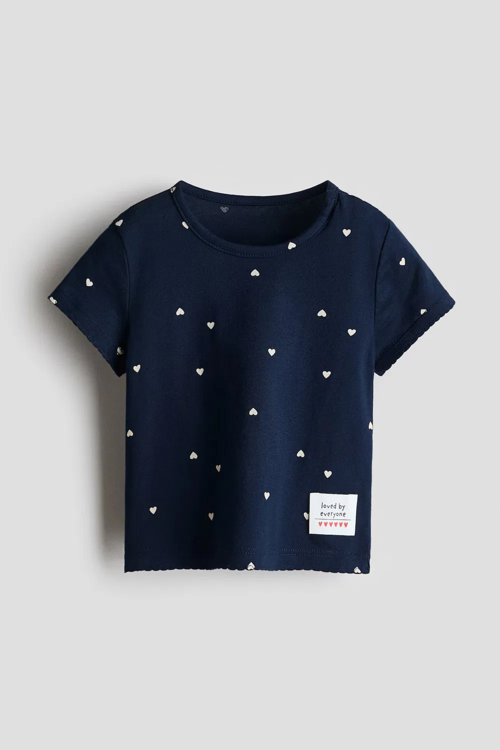 Рубашка с принтом H&M, Marineblau/Herzen