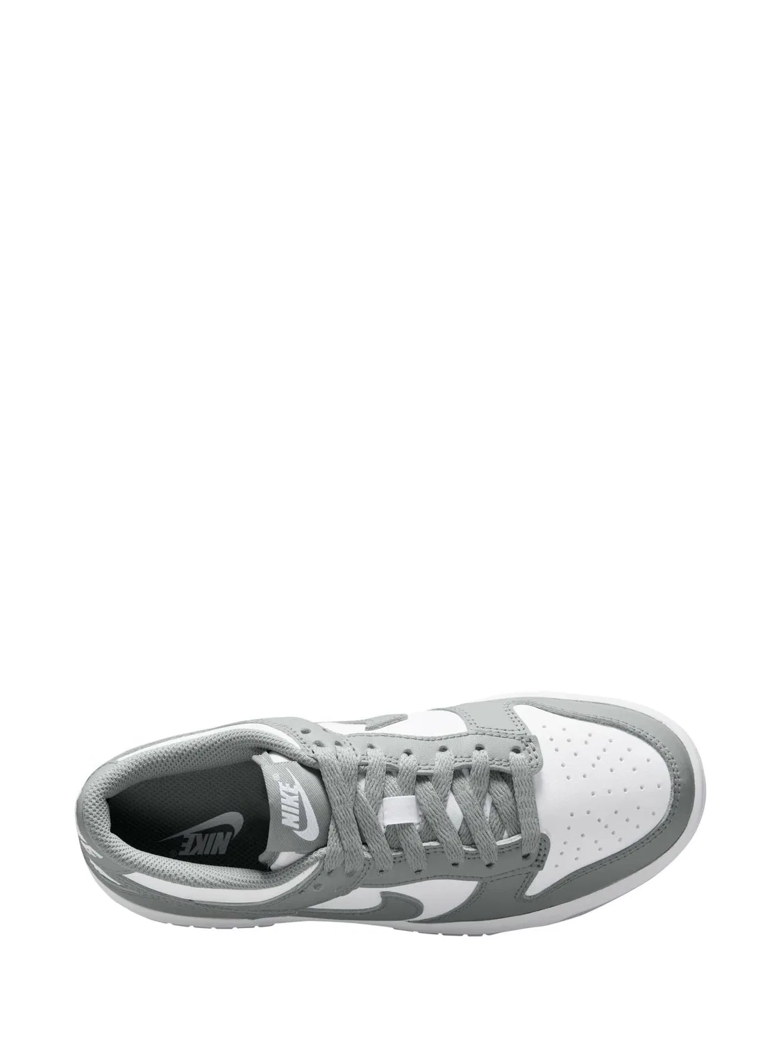 Кроссовки Nike Dunk Low, серо-белые — фото 3